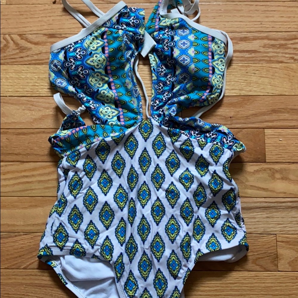 3 for $10!! Fun print one piece swim suit